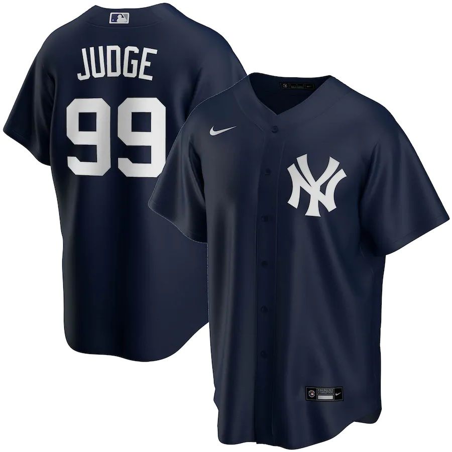 Youth New York Yankees #99 Aaron Judge Nike Navy Alternate Replica Player MLB Jerseys->youth mlb jersey->Youth Jersey